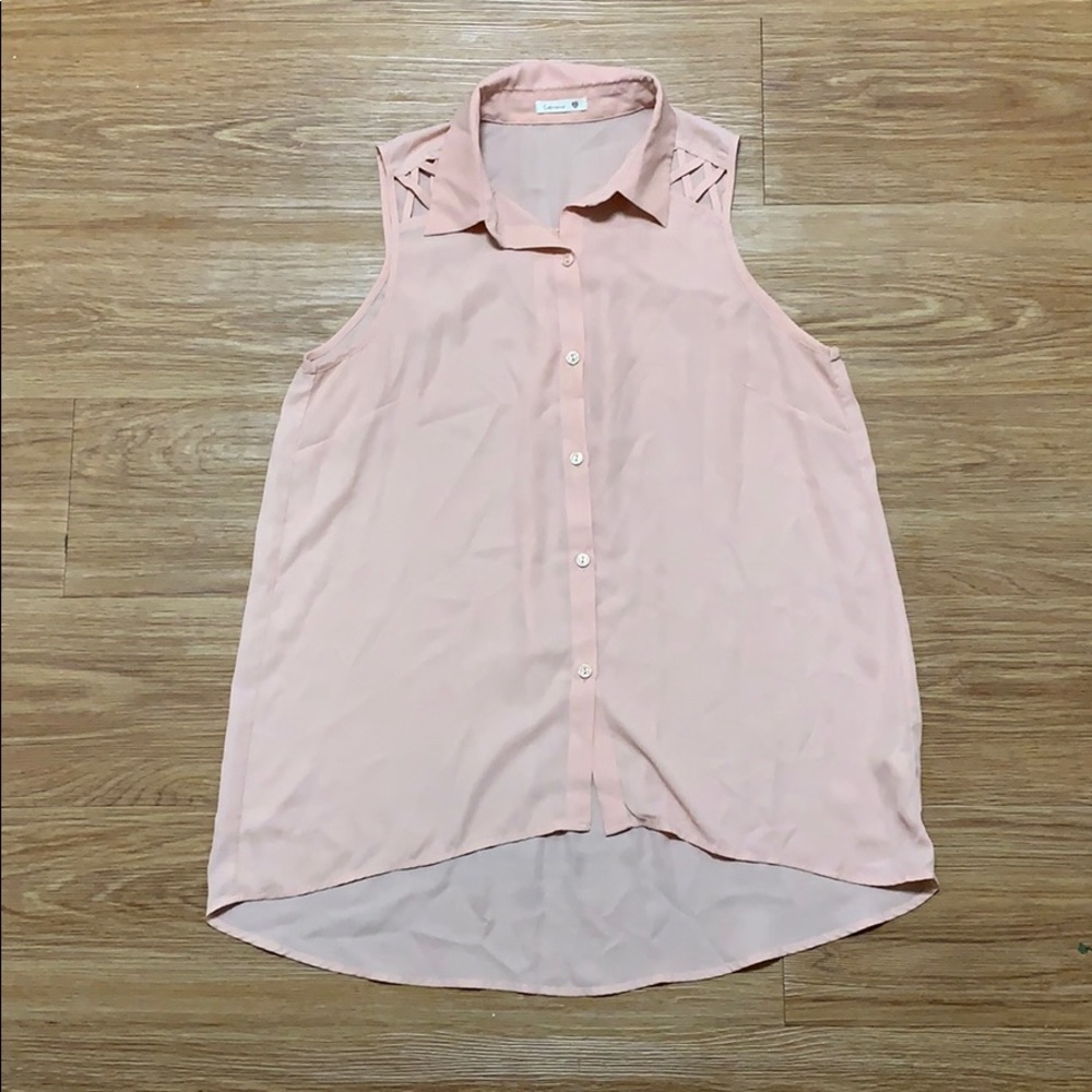 Silky Hi-Low Sleeveless Top
